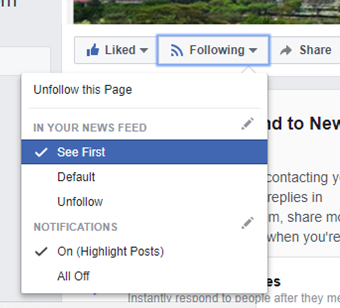 Facebook See First Feature