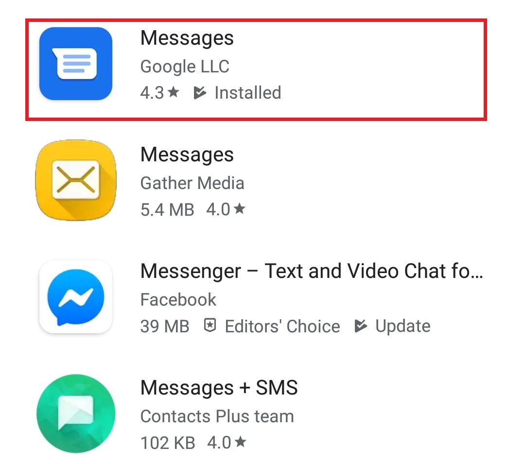 Google messages