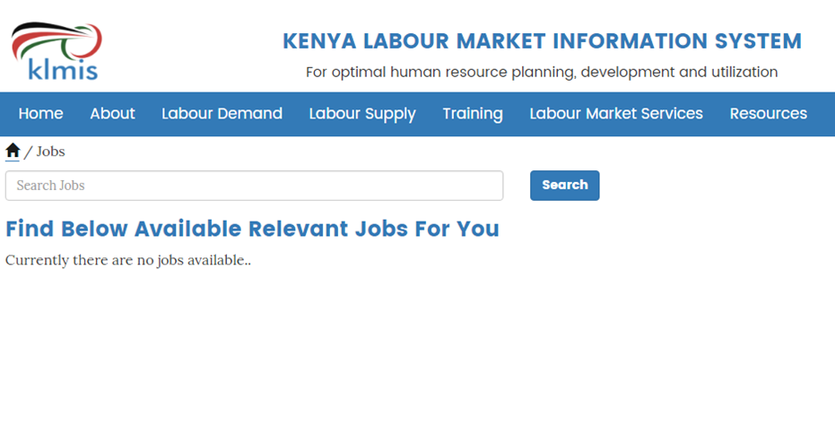 Are you a Jobless Kenyan ? The government says you should visit this portal where you could get a job