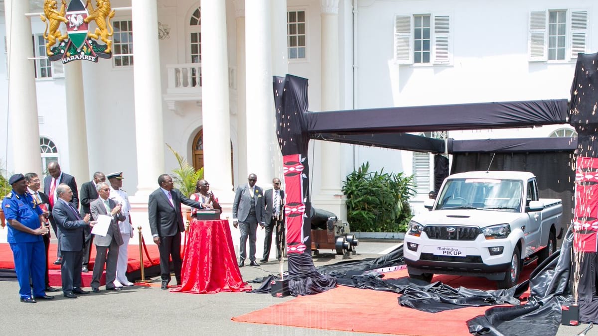 Uhuru unveils locally-manufactured Mahindra vehicles