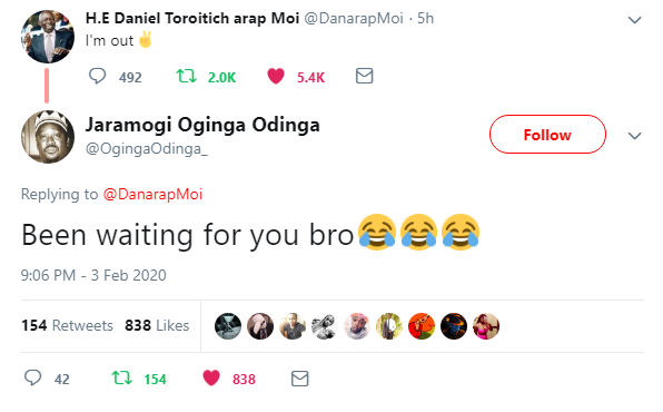 Parody Daniel Moi’s Tweet Stirs Kenyans.